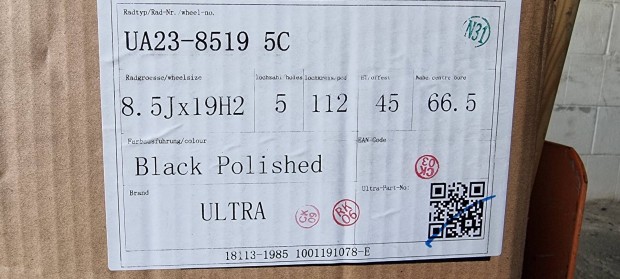 Új 19"-os alufelni garnitúra