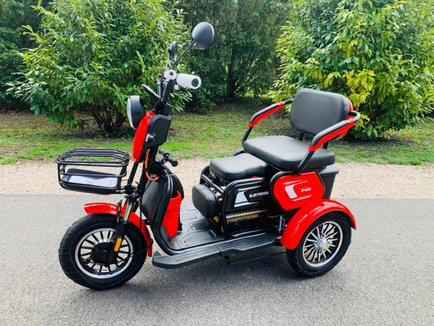 Új 2025- Modell 3 Év Garancia Elektromos Motor Robogó Tricikli 25KMH