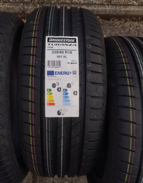 Új 225/40 18 Bridgestone RFT BMW * defekttűrő nyári gumi r18 " DOT24