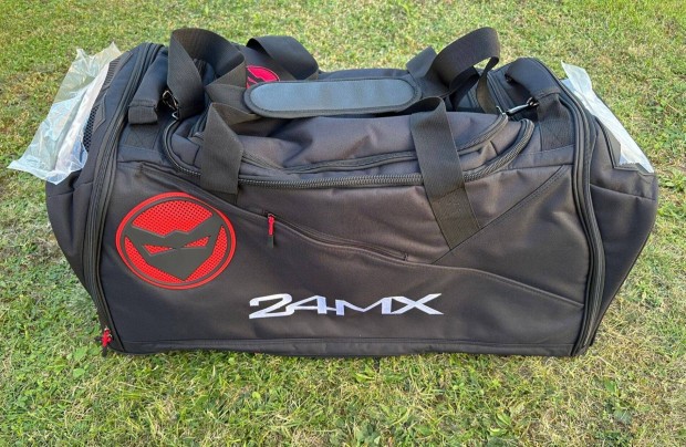 Új 24MX fekete enduro, cross táska, sporttáska, utazótáska, gearbag