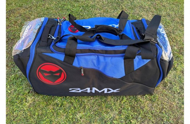 Új 24MX kék/fekete enduro cross táska, sporttáska, utazótáska, gearbag
