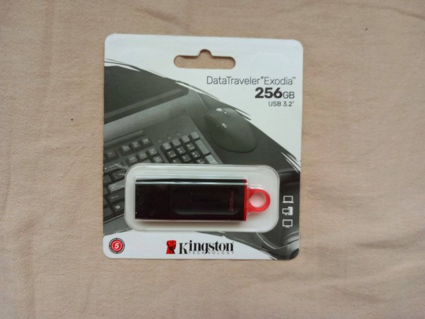 Új 256GB Kingston pendrive Data Traveler Exodia USB 3.2