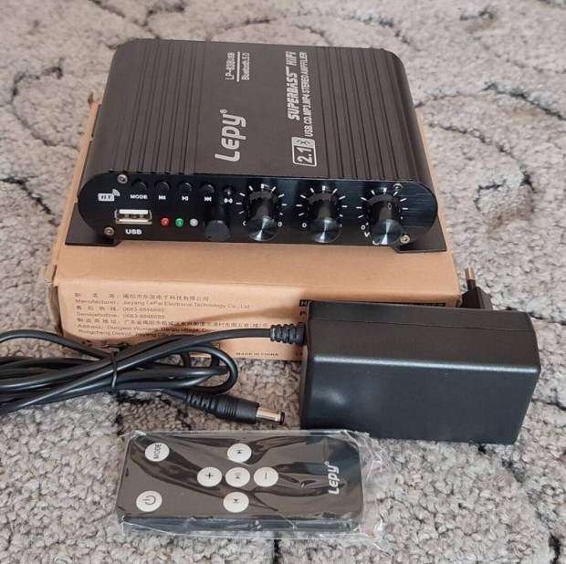 Új 2.1 hifi erősítő, bluetooth, usb, aux