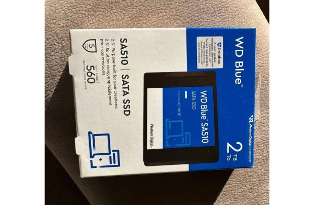 j 2 TB SATA3 SSD WD Blue SA510 (Bontatlan! 5 v garancia!)