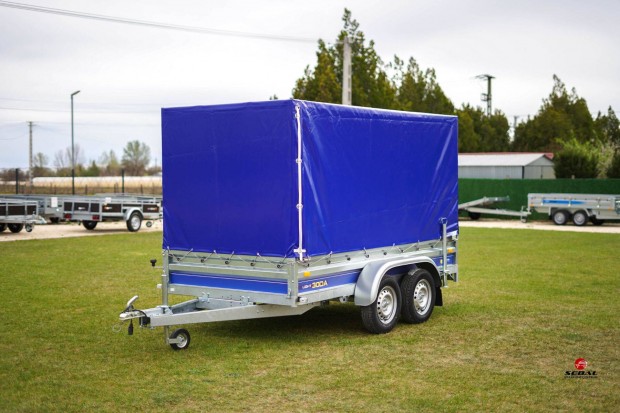 �j 2 tengelyes ut�nfut� (3x1.5m) ponyva szettel akci�san 904.000 Ft