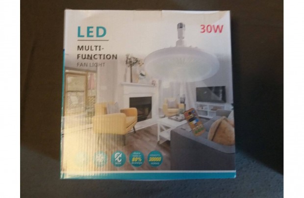 j 30 W mennyezeti ventiltor lmpa tvirnytval E27 mennyezeti LED
