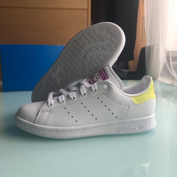 Uj 36 Adidas Stan Smith Feher Bor Cipo Unisex Noi Citromsrga