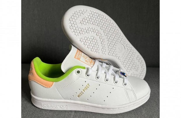 Uj 36 Adidas Stan Smith Kermit Miss Piggy Feher Noi Gyerek Cip