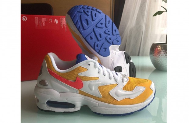 Új 38 Nike Air Max2 Light Unisex Cipő 24 cm Sneaker Női Gyerek