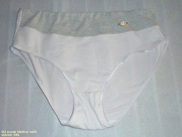 Új 3XL méretű fehér bugyi (méret 3XL)