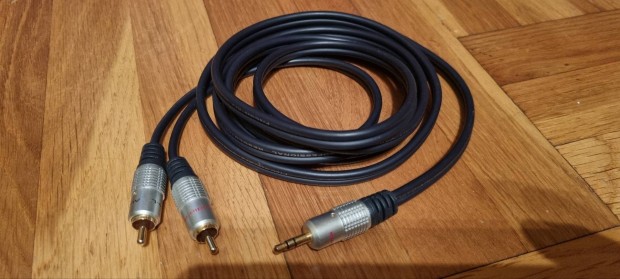 j 3.5 mm-es jack RCA professzionlis kbel 2 mter 