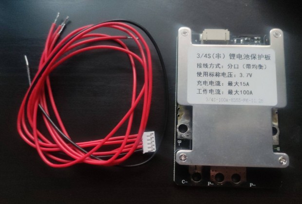 j 3.7V LI-Ion 3S 4S BMS 15A 12V