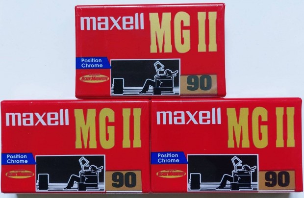 j 3-DB Maxell MG|| 90 Chrome Kazetts MAGN Kazetta Maxell Kazetta