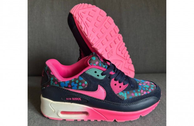 Uj 40 Nike Air Max 90 Cipo Sneaker Noi Lila Pink Feher