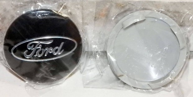 j 4db Ford felni kupak fekete - ezst logos 54.5mm