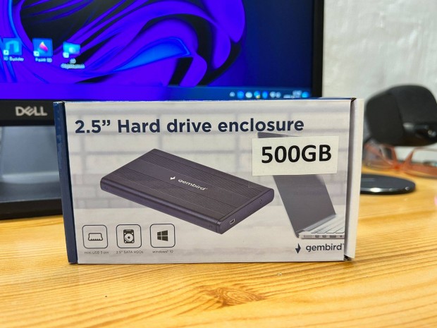Új 500GB USB portos külső adattároló hordozó