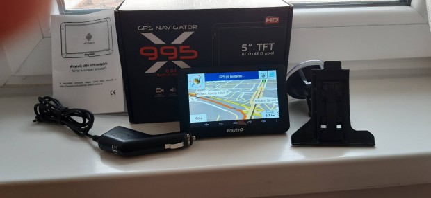 j 5" Wayteq x995 GPS , navigci 2024-es Magyaro.trkppel