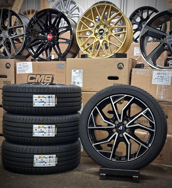 Új 5x100 17 zoll alufelnik új nyári gumikkal