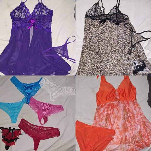 j 6db csipke tanga, 2db babydoll, tankini elad egyben m-xllad