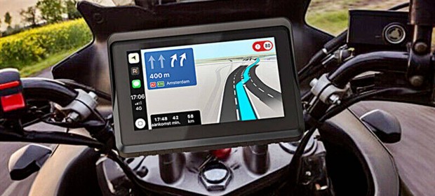 j 7" IPX6 Vzll Motoros Wifi Android Auto Apple Carplay GPS monitor