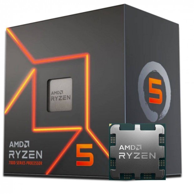 j AMD Ryzen 5 7600 AM5 processzor Garancilis