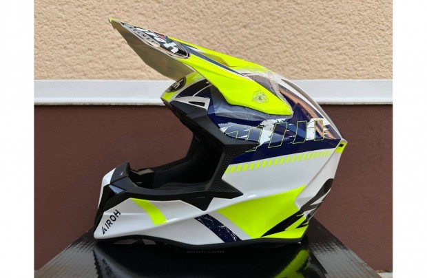 j Airoh Wraap srga/kk/fehr enduro, mx, cross sisak, buksisak (M)