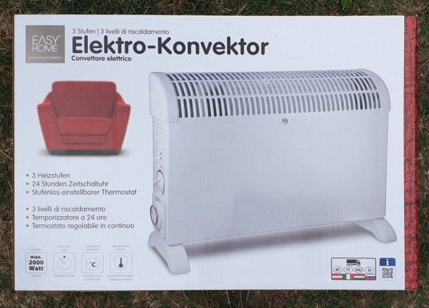 Uj Aldi Easyhome elektromos konvektor garancival max. 2.000 W