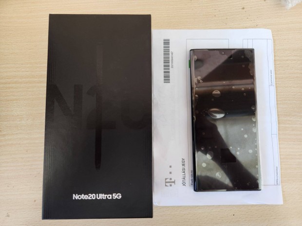 j llapot! Samsung Galaxy Note 20 Ultra 5G Dualsim,fekete, dobozos,