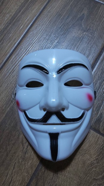 Új Anonymus álarc maszk jelmez kellék kiegészitő