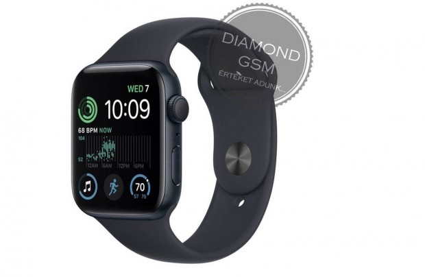 j Apple Watch SE 2023 40mm Fekete Alumniumtok, Fekete Sportszjjal,