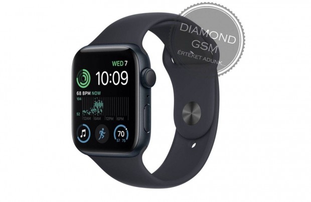 j Apple Watch SE 2023 40mm Fekete Alumniumtok, Fekete Sportszjjal,