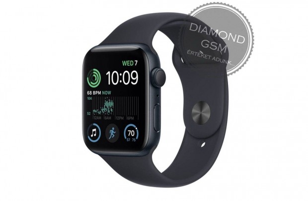 j Apple Watch SE 2023 40mm Fekete Alumniumtok, Fekete Sportszjjal,