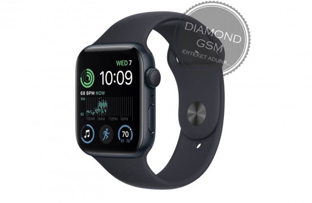 j Apple Watch SE 2023 40mm Fekete Alumniumtok, Fekete Sportszjjal,