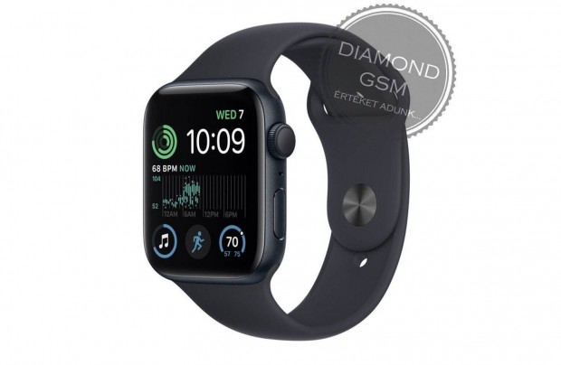 j Apple Watch SE 2023 40mm Fekete Alumniumtok, Fekete Sportszjjal,