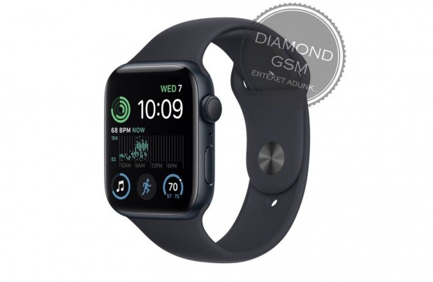 j Apple Watch SE 2023 40mm Fekete Alumniumtok, Fekete Sportszjjal,