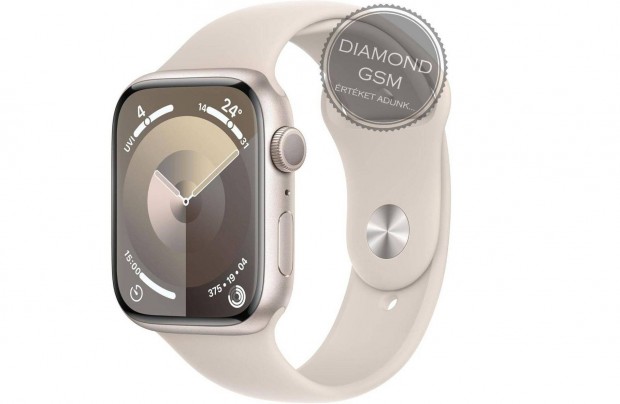 j Apple Watch Series 9 41mm Csillagfny Alumniumtok, Csillagfny Sp