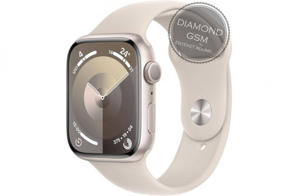 j Apple Watch Series 9 45mm Csillagfny Alumniumtok, Csillagfny Sp