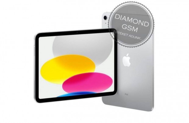 Új Apple ipad 10.9 2022 (10.Gen) 64GB WiFi Ezüst színben,