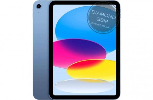 Új Apple ipad 10.9 2022 (10.Gen) 64GB WiFi Kék színben,