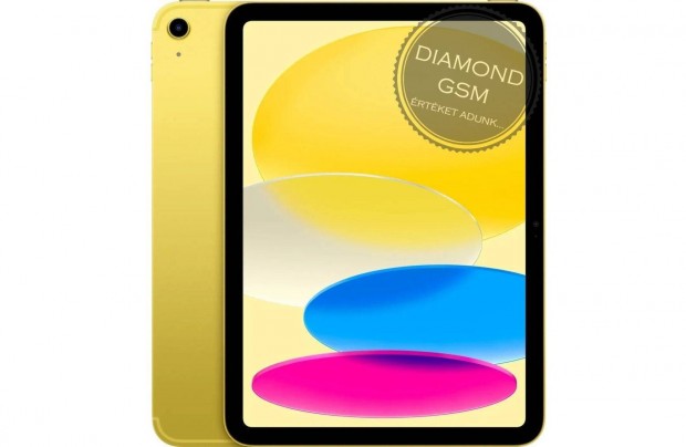 Új Apple ipad 11 2025 256GB WiFi ( A16 ) Sárga színben,