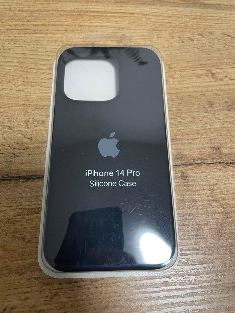 j Apple iphone 13 14 14 Pro prmium fekete szilikon logo tok