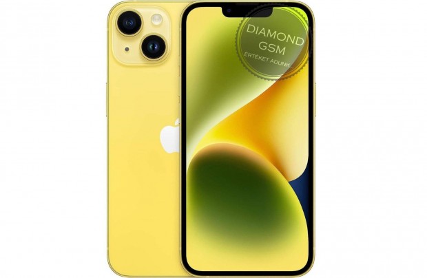 j Apple iphone 14 128 GB, Srga sznben, gyri