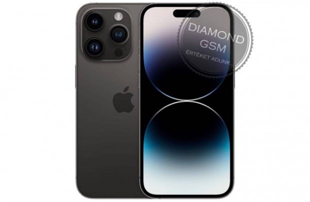 j Apple iphone 14 Pro 256 GB, Fekete sznben