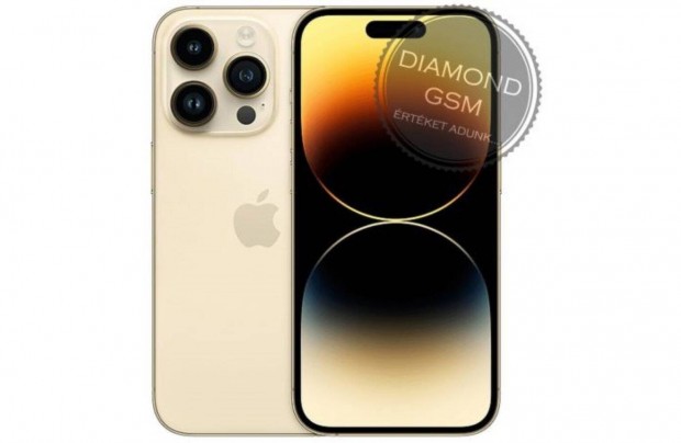 j Apple iphone 14 Pro Max 256 GB, Arany sznben, gyri