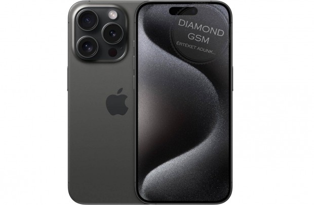j Apple iphone 15 Pro Max 256 GB, Fekete Titn sznben