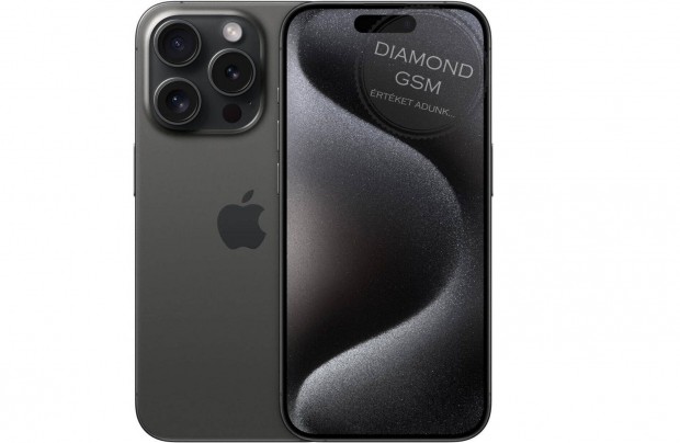 j Apple iphone 15 Pro Max 256 GB, Fekete Titn sznben,