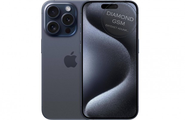 j Apple iphone 15 Pro Max 256 GB, Kk Titn sznben, gyri