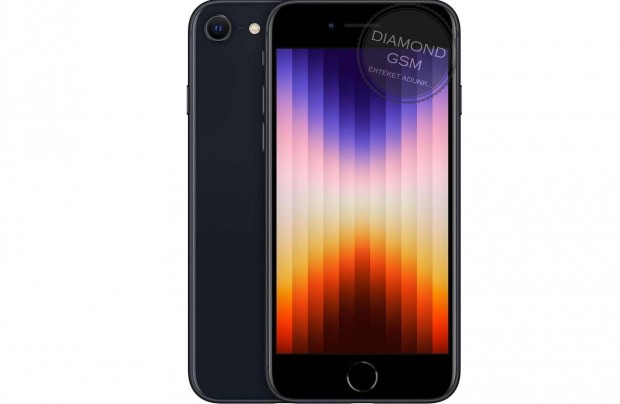 j Apple iphone SE 2022 (3.gen) 64GB Fekete sznben, gyri