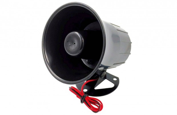 Új Autóriasztó sziréna12V 115dB 20W 1 dallamú dinamikus riasztó hangsz