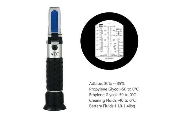 Új Autós Fagyálló mérő optikai refraktométer +ablakmosó,adblue - posta